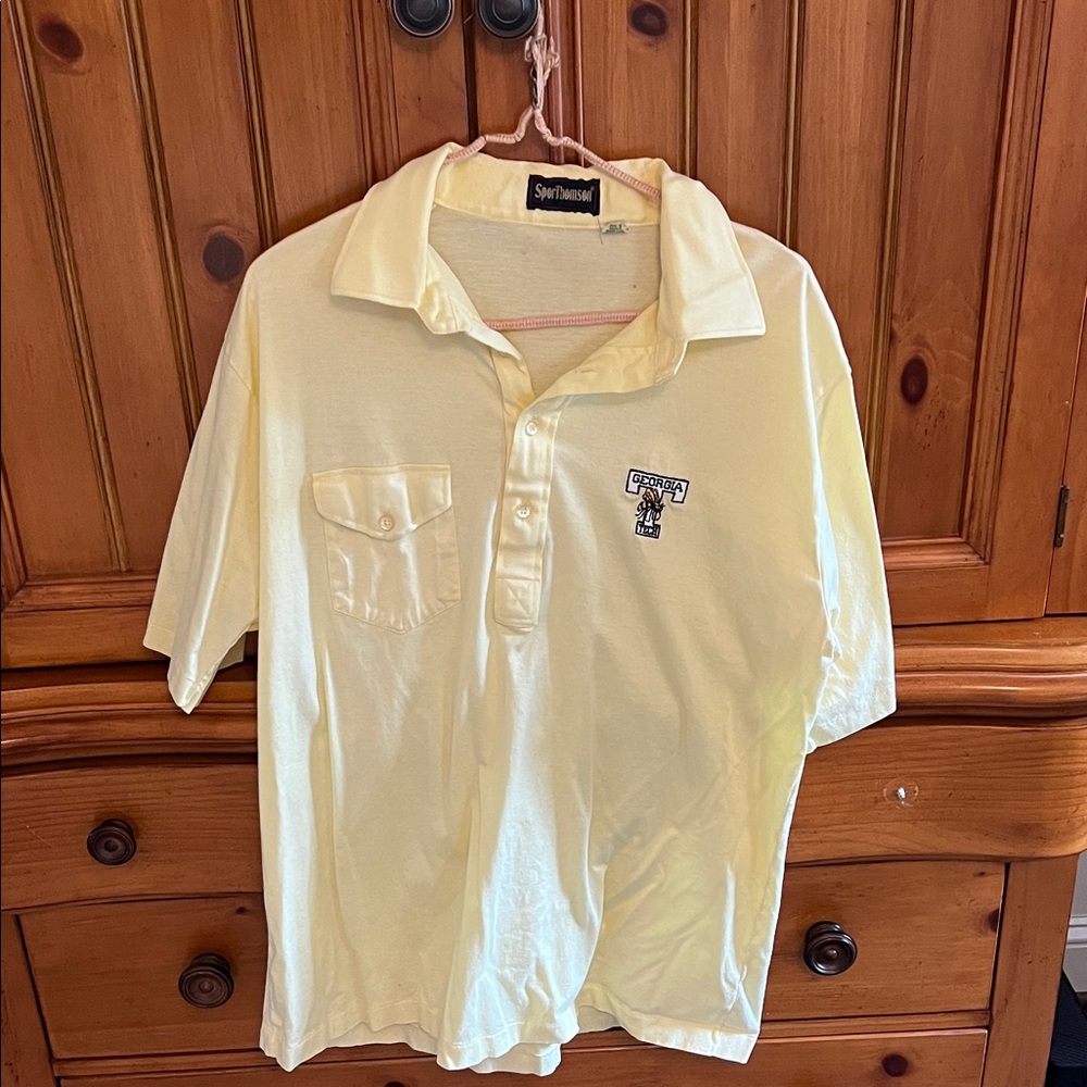Sport-Tek Men's Light Yellow Polo Shirt